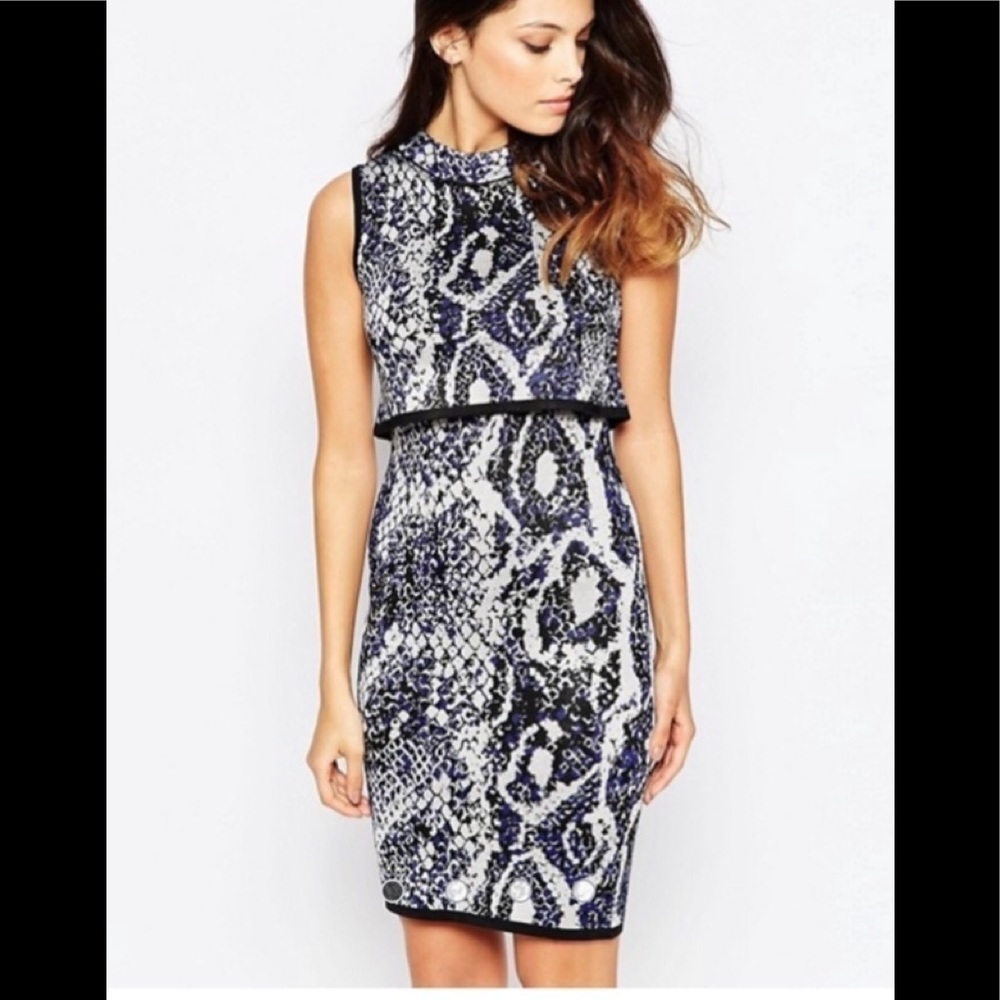 French connection spotlight boa layer dress 12